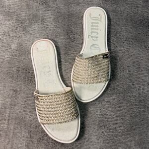 Juicy Couture Bedazzled Slide Sandals
